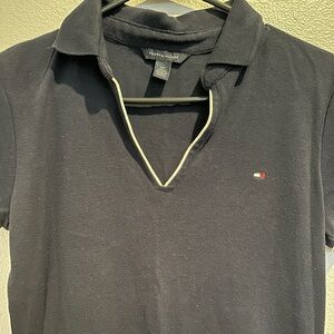 Tommy Hilfiger women’s V neck Polo dress Y2K size S